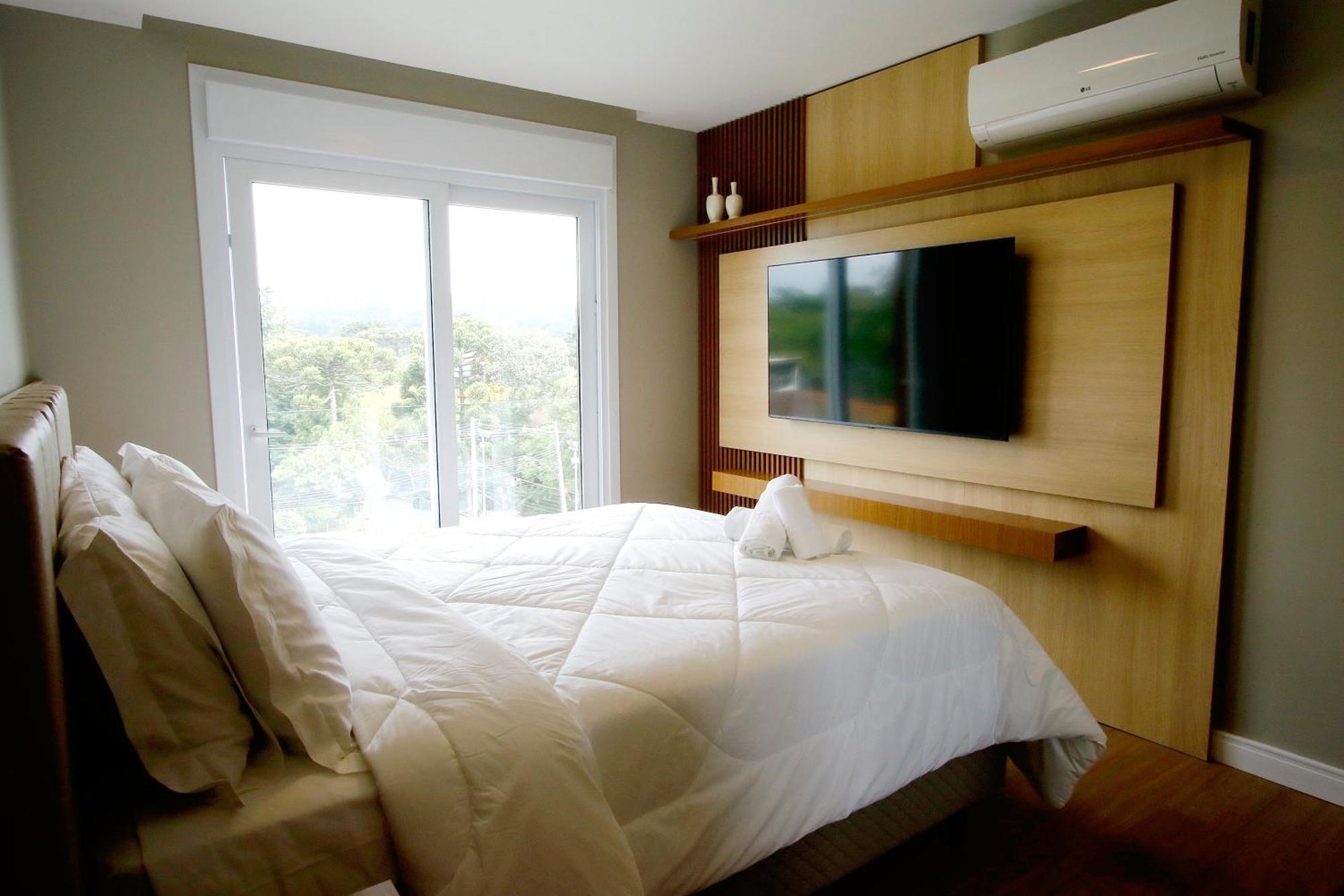 Luxuoso Apartamento Em Gramado - 2 Suites Buitenkant foto